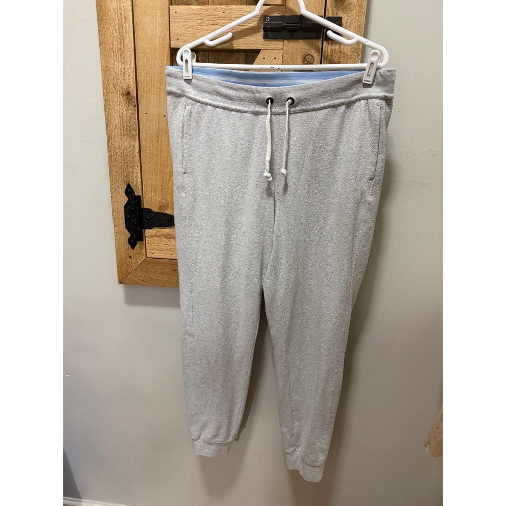 Southern Tide Womens Heather Gray Jogger Sweatpants Drawstring Waist Size L